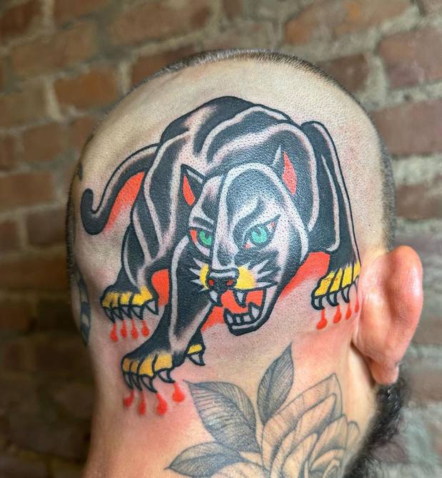El nuevo tatuaje de Chito Vera en la cabeza es un felino que causa sensación en la prensa de Estados Unidos
