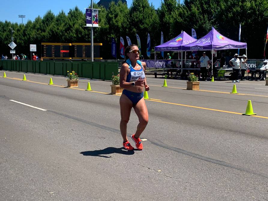 Glenda Morejón y Karla Jaramillo no destacaron en la prueba de 20 kilómetros marcha del Mundial de Atletismo