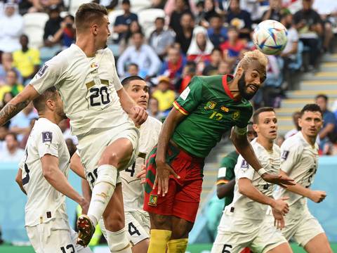 ¡Show de goles! Camerún reaccionó para empatar 3-3 ante Serbia y mantienen las esperanzas de avanzar a los octavos