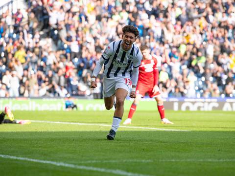 Jeremy Sarmiento y su primer grito de gol en el triunfo del West Bromwich Albion por la Championship inglesa