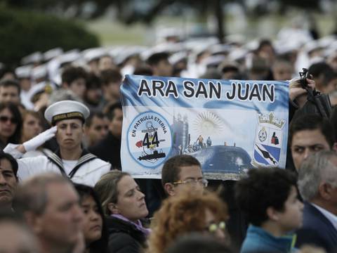 Submarino argentino ARA San Juan desapareció hace un año