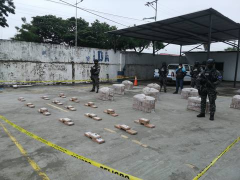 Más de una tonelada de droga fue decomisada por la Policía en una finca de Los Ríos