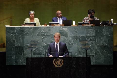 El príncipe Enrique alerta de un “ataque global” a la democracia y libertad durante un acto en recuerdo de Nelson Mandela en la ONU