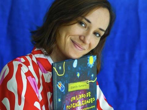 Camille Gamarra presenta ‘Un libro de posibilidades’, con ilustraciones escaneadas hechas por su hijo de 10 años