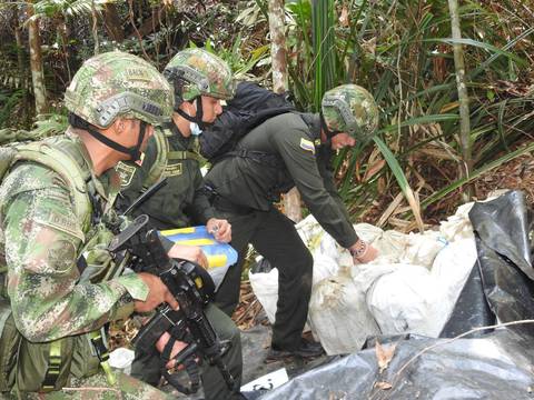 Incautan en Colombia 3 toneladas de cocaína de la guerrilla del ELN