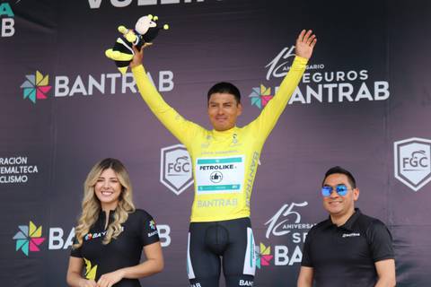 Jonathan Caicedo, campeón de la Vuelta Bantrab, en Guatemala