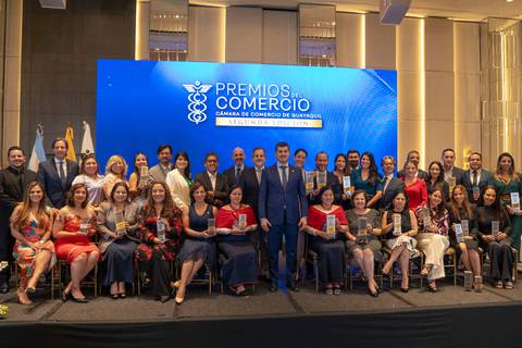 Estas son las doce empresas galardonadas con los Premios del Comercio de la Cámara de Comercio de Guayaquil 