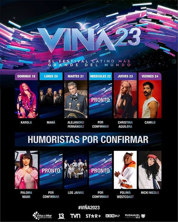 Festival Viña del Mar ¿por qué Maná suspendió su presentación a pocos 2025 Calendar Artistas Del