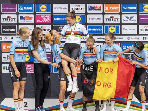 Lotte Kopecky se proclama campeona del mundo de ciclismo en ruta; Miryam Núñez no terminó la prueba