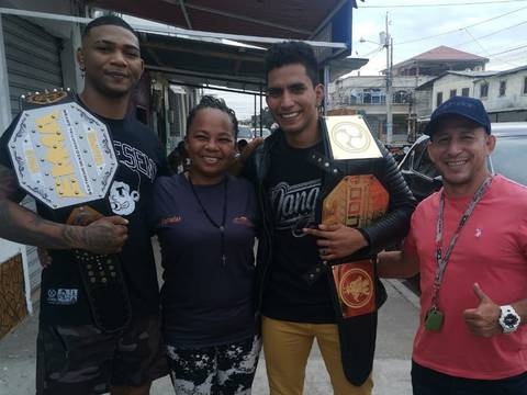 Michael Morales y Emiliano Linares, dos grandes exponentes de MMA de Ecuador, mantuvieron un encuentro en Machala