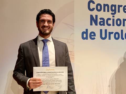 Joven urólogo ecuatoriano desarrolla en España importante investigación que favorece a pacientes con cáncer de vejiga