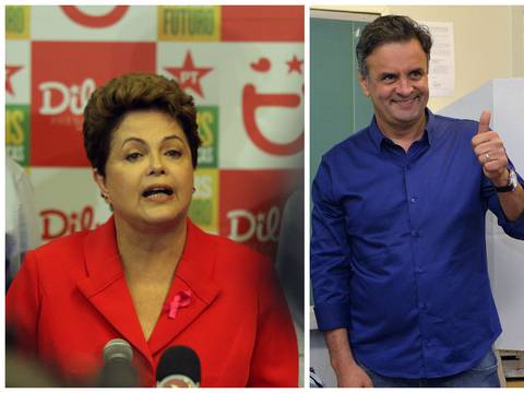Dilma Rousseff y Aecio Neves a segunda vuelta en Brasil