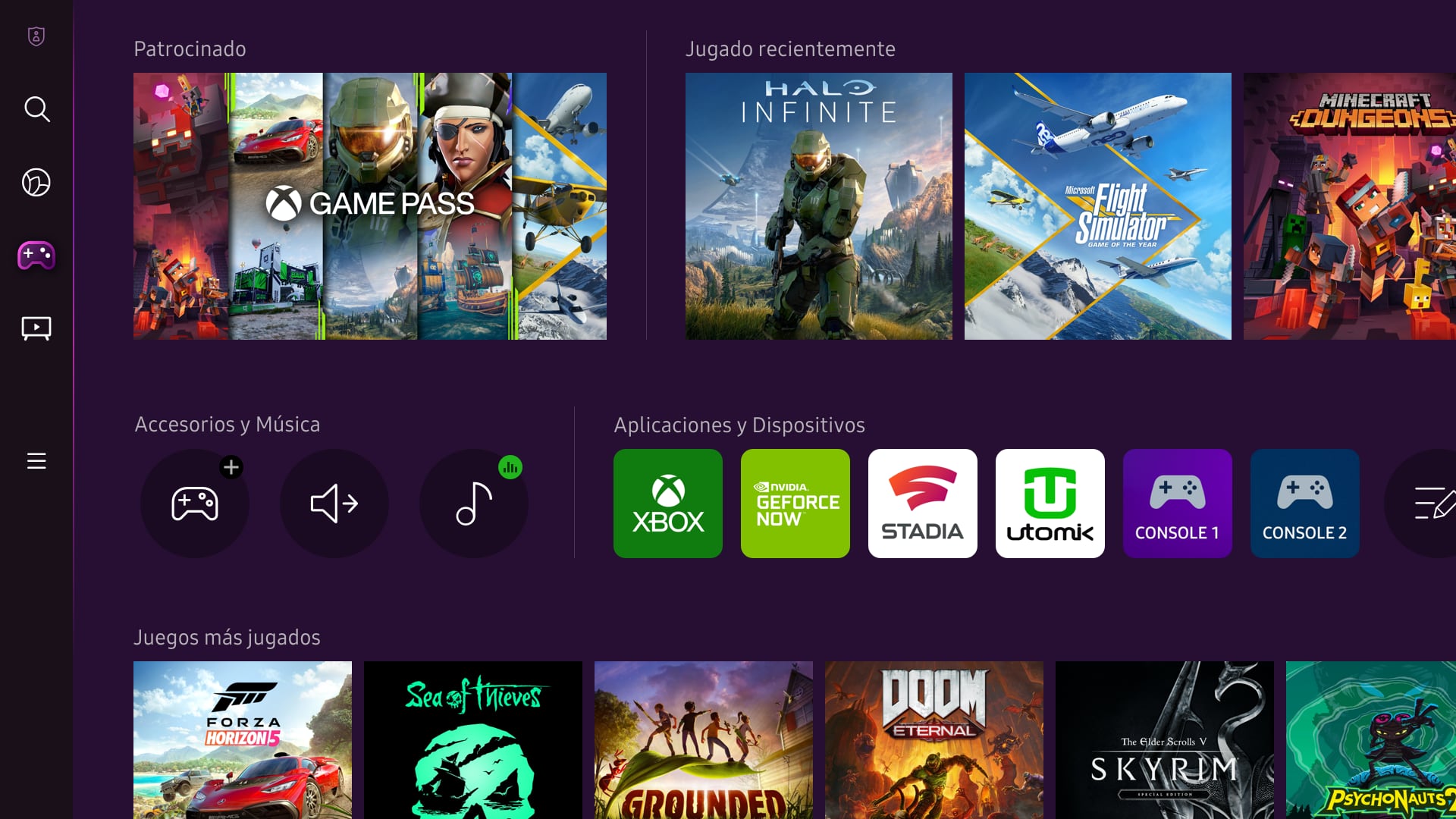 Samsung y Microsoft juntos para llevar la app de Xbox a Samsung Gaming Hub en los ‘smart’ TV