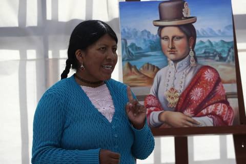 Claudia Callizaya es la Mona Lisa andina del siglo XXI