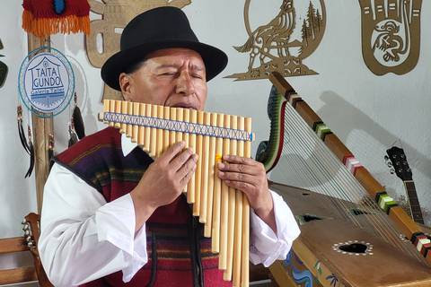 Taita Gundo, la casa donde los turistas crean sus propios instrumentos musicales