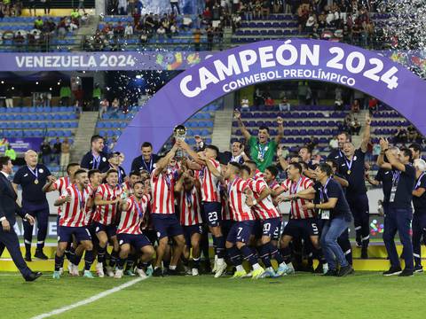 Paraguay se pasea ante Venezuela y va París 2024 como campeón del Preolímpico Sudamericano sub-23