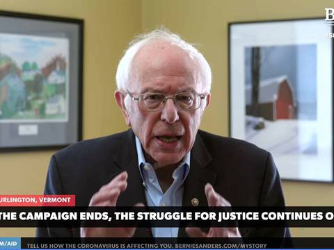 Bernie Sanders se retira de la carrera por la nominación presidencial y dice que apoyará a Joe Biden para vencer a Donald Trump