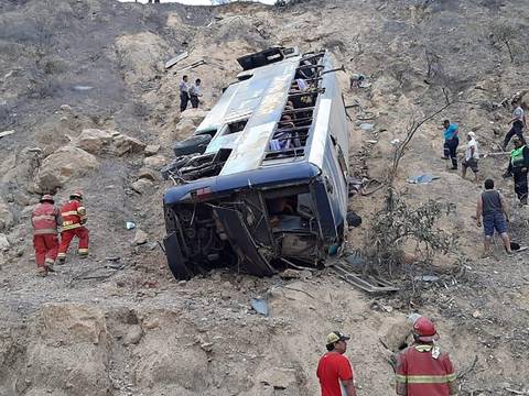  (Testimonios) Accidente de bus con hinchas de Barcelona SC en Perú: "Chofer iba apurado y se escapó de chocarse dos veces" 