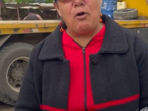 Lourdes Tibán denuncia en TikTok fuga de combustible de la Prefectura de Cotopaxi  