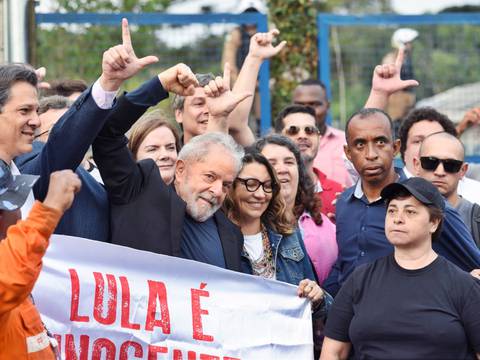 Lula da Silva ya salió de prisión