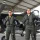 María y Jazmín, primeras pilotos de guerra en Ecuador