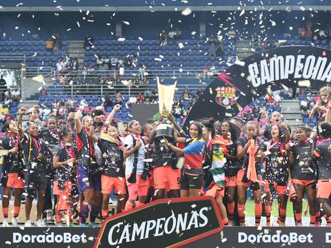 ¡Sensacional triunfo! Barcelona SC, campeón de la Superliga Femenina con goleada sobre las Dragonas de IDV en Quito