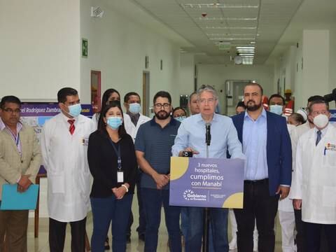 El hospital Miguel Hilario Alcívar de Bahía de Caráquez entrará en funcionamiento desde el 20 de noviembre, sostiene el presidente Guillermo Lasso