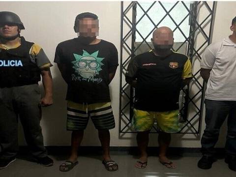 Tres presuntos extorsionadores que exigían $ 2.000 al dueño de un local fueron detenidos en Guayaquil y Santa Elena