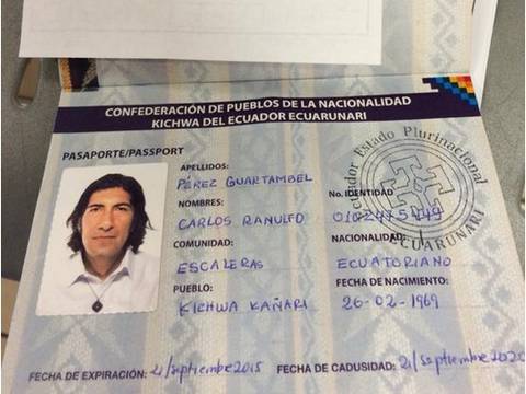 Migración explica que no autorizó ingreso de líder de Ecuarunari con pasaporte indígena