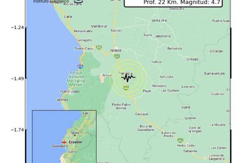 En ocho cantones y dos provincias se sintió temblor leve a moderado, este domingo