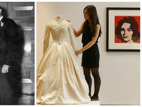 El primer traje de novia de Elizabeth Taylor se subasta por 143.569 euros