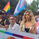 María Fernanda Pérez participa en la  marcha LGBTI+ en Guayaquil  como la madrina oficial