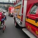 Tres personas afectadas por choque múltiple en la av. Pérez Bustamante, en el sur de Quito
