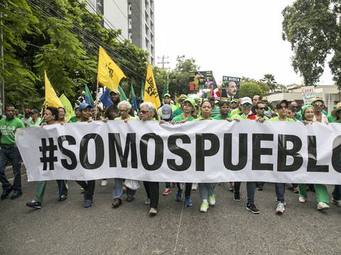 Dominicanos marcharon para exigir prisión a involucrados por caso Odebrecht 