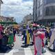 Aglomeraciones y personas sin mascarillas en Pase del Niño en Riobamba