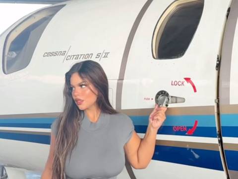 La ‘influencer’ Gracie Bon, quien pedía asientos más grandes en las aerolíneas, se compró un avión propio