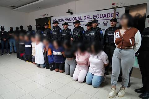 Once detenidos en Guayaquil por la Fuerza de Investigación Contra la Extorsión