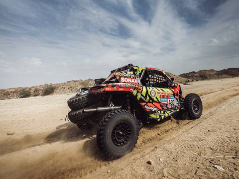 Sebastián Guayasamín en el ‘top’ 5 de la segunda etapa del Rally Dakar