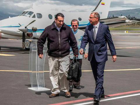 Jorge Glas encabezó 13 viajes en las naves presidenciales