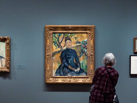 Obras del pintor francés Paul Cézanne se exhiben en el MoMA de Nueva York