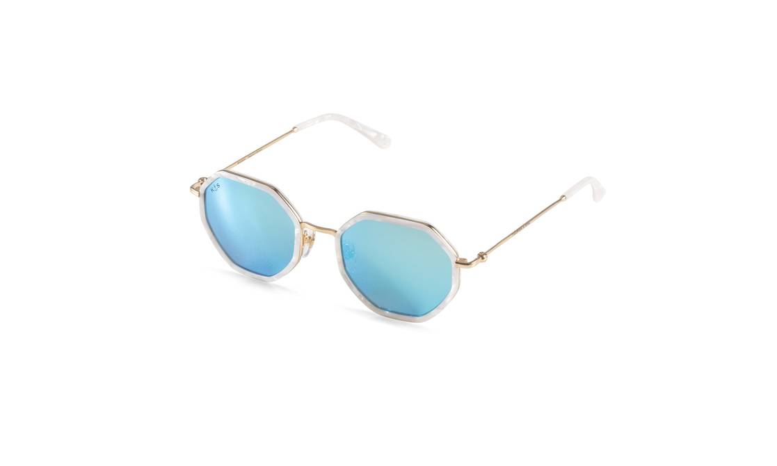Ronda de tendencia marco de pequeños vidrios del marco de gafas de sol de moda las gafas de sol práctico regalo de cumpleaños salvaje gafas portátiles 