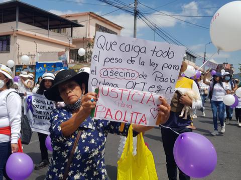 Familia de Paola Ortega, mujer asesinada en Sangolquí, pide que el presunto autor intelectual no salga de prisión