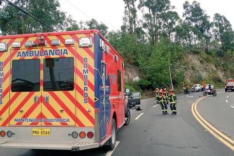 Una persona muere en siniestro de tránsito en av. Interoceánica de Quito