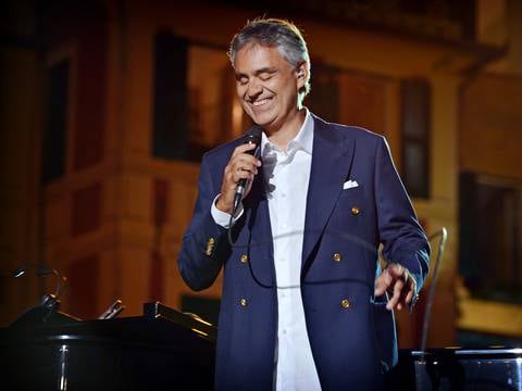Andrea Bocelli posterga concierto en Ecuador