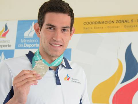 Esteban Enderica se llevó el oro en natación en Paraguay 