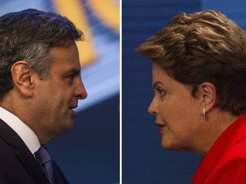 Nuevos sondeos indican que Dilma Rousseff supera a Aécio Neves a un día de las elecciones