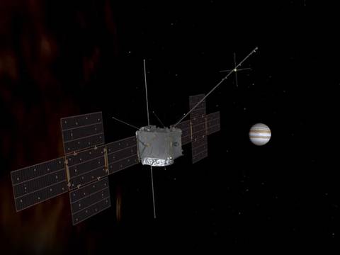 La sonda Juice de la ESA se dirige hacia Júpiter y sus lunas heladas