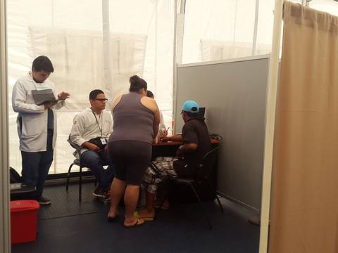 Con guía se dirigió a pacientes a nueva área de emergencia en hospital Guayaquil