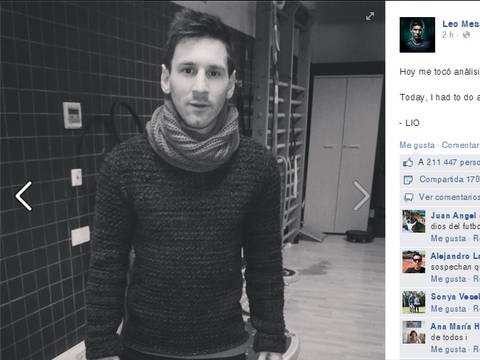 Lio Messi se queja de que lo sometan a controles de sangre y orina