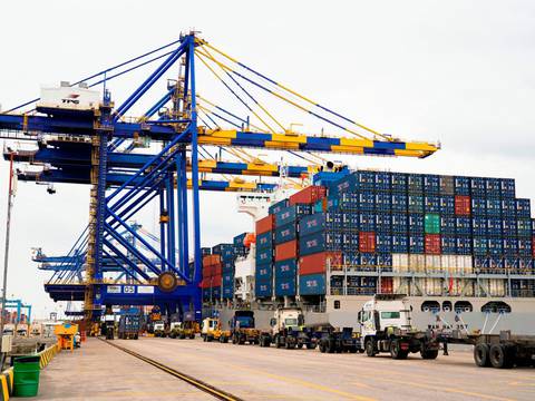 Movimiento de contenedores en la Terminal Portuaria de Guayaquil, en aumento: de 487.904, en el 2022, pasó a 507.223, en el 2023 